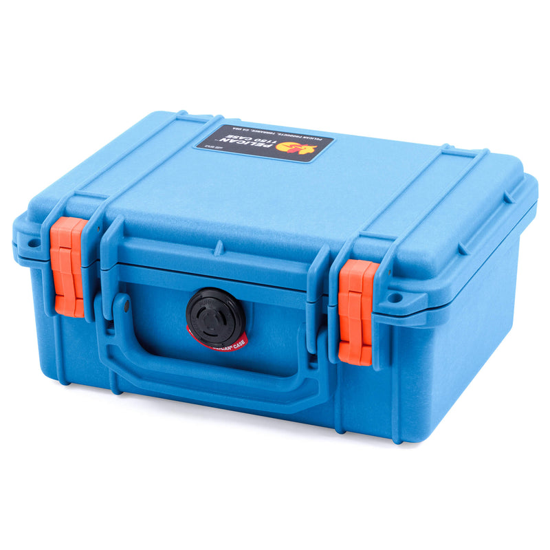 Pelican 1150 Case, Blue with Orange Latches ColorCase 