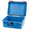 Pelican 1150 Case, Blue with Orange Latches None (Case Only) ColorCase 011500-0000-120-150