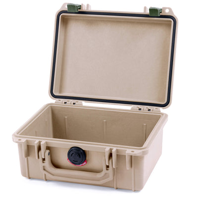 Pelican 1150 Case, Desert Tan with OD Green Latches None (Case Only) ColorCase 011500-0000-310-130