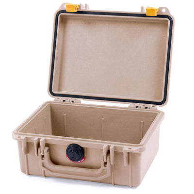 Pelican 1150 Case, Desert Tan with Yellow Latches None (Case Only) ColorCase 011500-0000-310-240