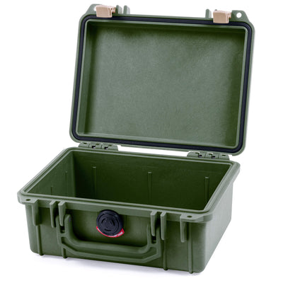Pelican 1150 Case, OD Green with Desert Tan Latches None (Case Only) ColorCase 011500-0000-130-310
