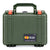 Pelican 1150 Case, OD Green with Orange Latches ColorCase 