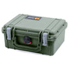 Pelican 1150 Case, OD Green with Silver Latches ColorCase