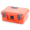 Pelican 1150 Case, Orange with Blue Latches ColorCase