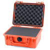 Pelican 1150 Case, Orange with Desert Tan Latches Pick & Pluck Foam with Convolute Lid Foam ColorCase 011500-0001-150-310
