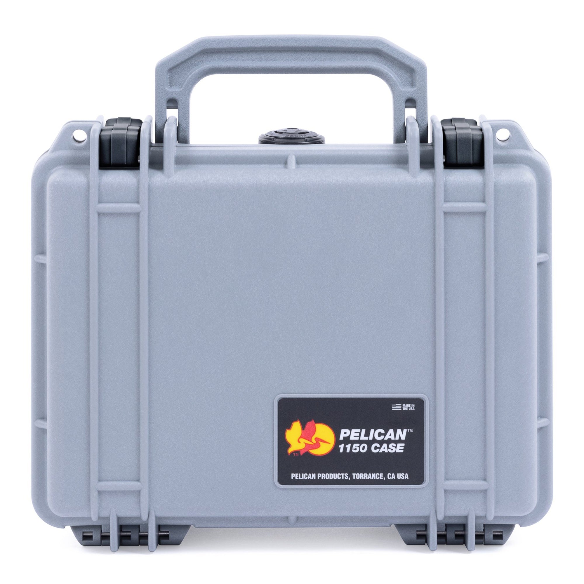 Pelican 1150 Case, Silver with Black Latches ColorCase 