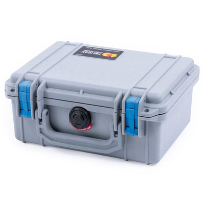 Pelican 1150 Case, Silver with Blue Latches ColorCase