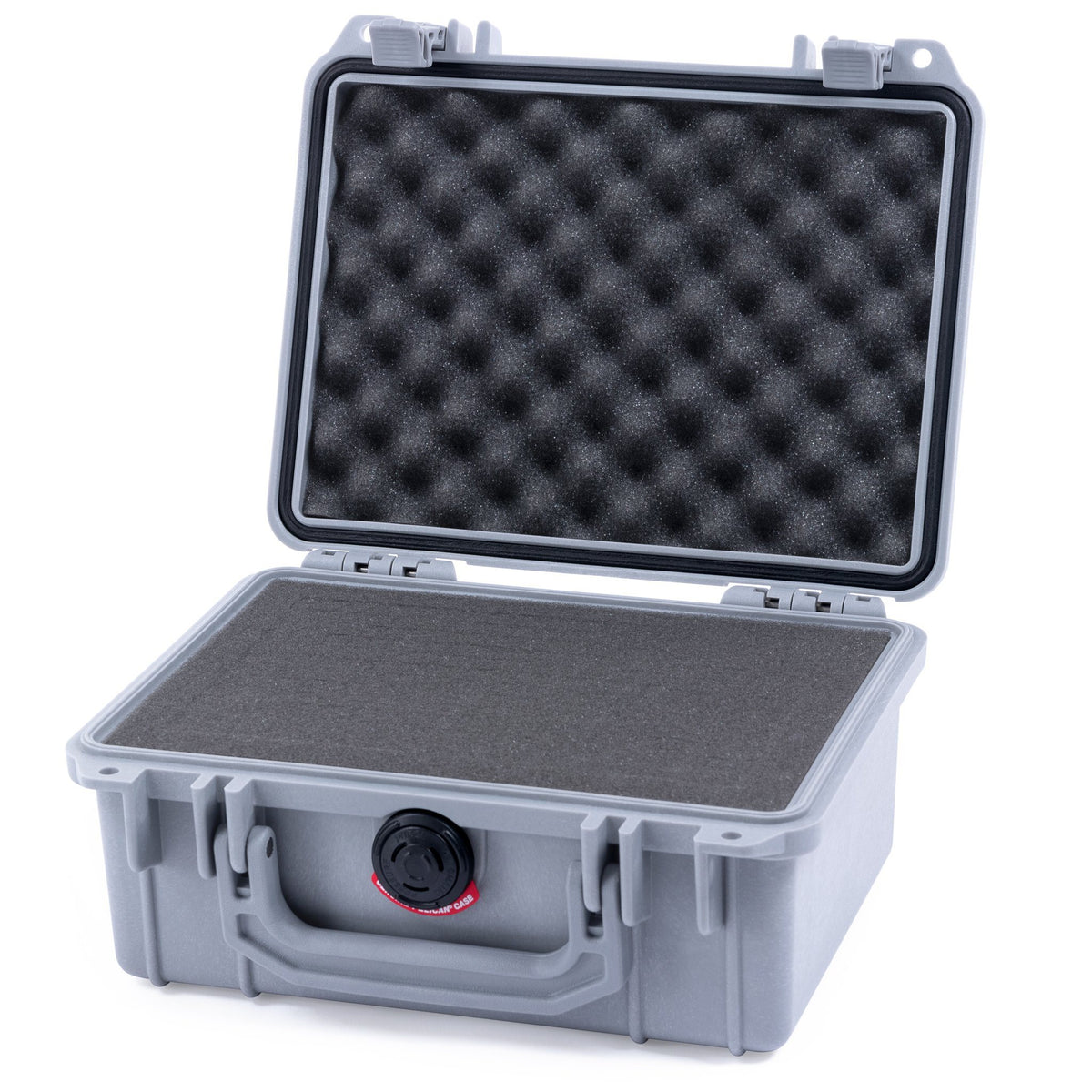 Pelican 1150 Case, Silver Pick &amp; Pluck Foam with Convolute Lid Foam ColorCase 011500-0001-180-180
