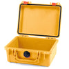 Pelican 1150 Case, Yellow with Orange Latches None (Case Only) ColorCase 011500-0000-240-150