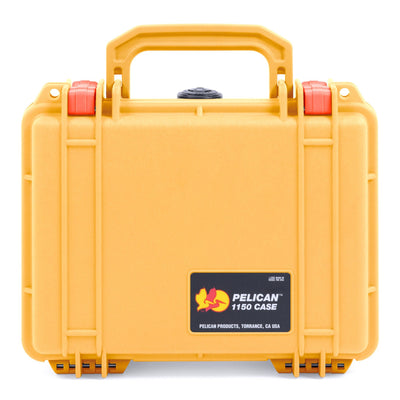 Pelican 1150 Case, Yellow with Orange Latches ColorCase