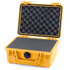Pelican 1150 Case, Yellow Pick & Pluck Foam with Convolute Lid Foam ColorCase 011500-0001-240-240