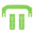 Pelican 1170 Replacement Handle & Latches, Lime Green (Set of 1 Handle, 2 Latches) ColorCase 
