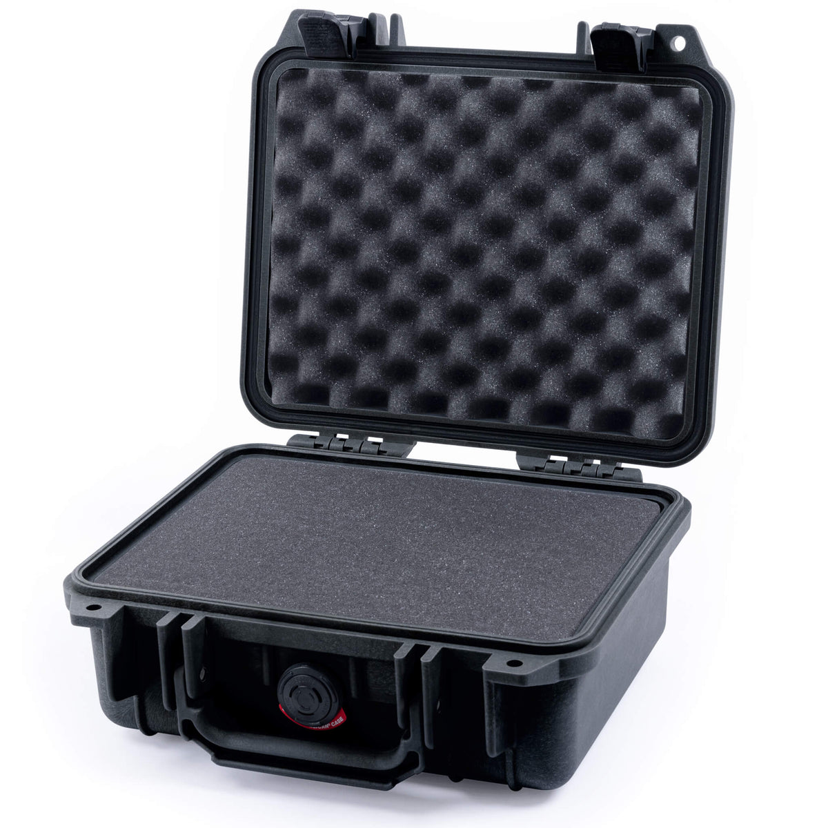 Pelican 1200 Case, Black Pick &amp; Pluck Foam with Convolute Lid Foam ColorCase 012000-0001-110-110