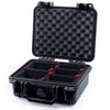 Pelican 1200 Case, Black TrekPak Divider System with Convolute Lid Foam ColorCase 012000-0020-110-110