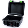 Pelican 1200 Case, Black with Lime Green Latches None (Case Only) ColorCase 012000-0000-110-300