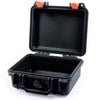 Pelican 1200 Case, Black with Orange Latches None (Case Only) ColorCase 012000-0000-110-150