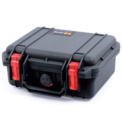Pelican 1200 Case, Black with Red Latches ColorCase