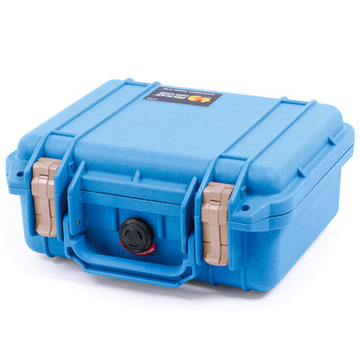 Pelican 1200 Case, Blue with Desert Tan Latches ColorCase