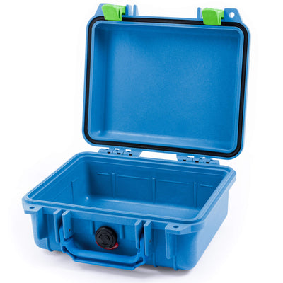 Pelican 1200 Case, Blue with Lime Green Latches None (Case Only) ColorCase 012000-0000-120-300