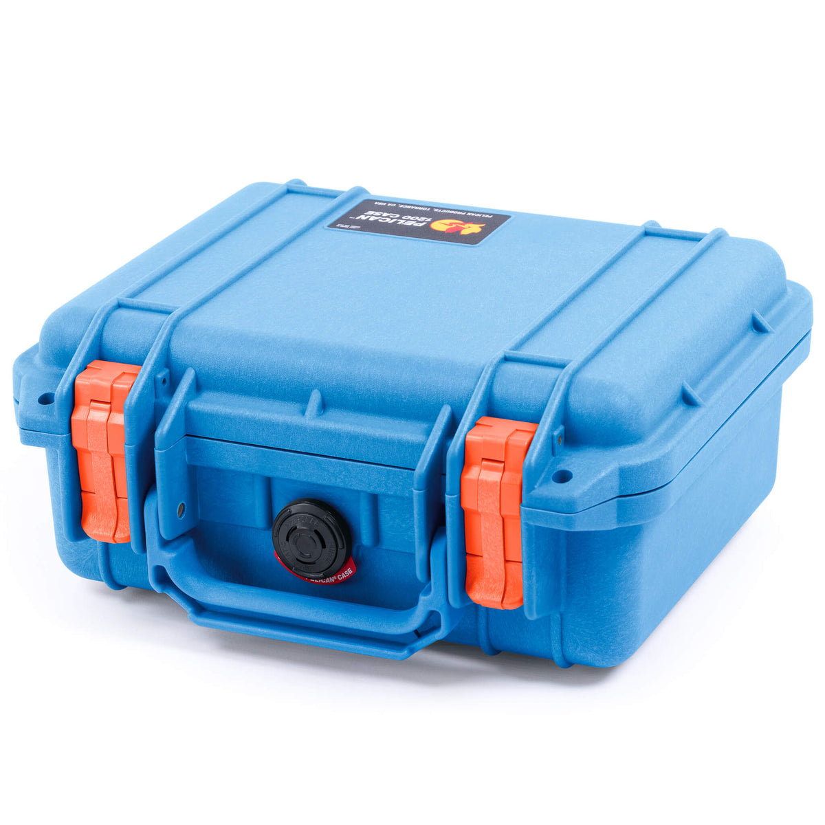 Pelican 1200 Case, Blue with Orange Latches ColorCase 