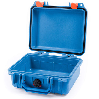 Pelican 1200 Case, Blue with Orange Latches None (Case Only) ColorCase 012000-0000-120-150