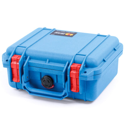 Pelican 1200 Case, Blue with Red Latches ColorCase