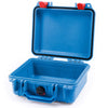 Pelican 1200 Case, Blue with Red Latches None (Case Only) ColorCase 012000-0000-120-320