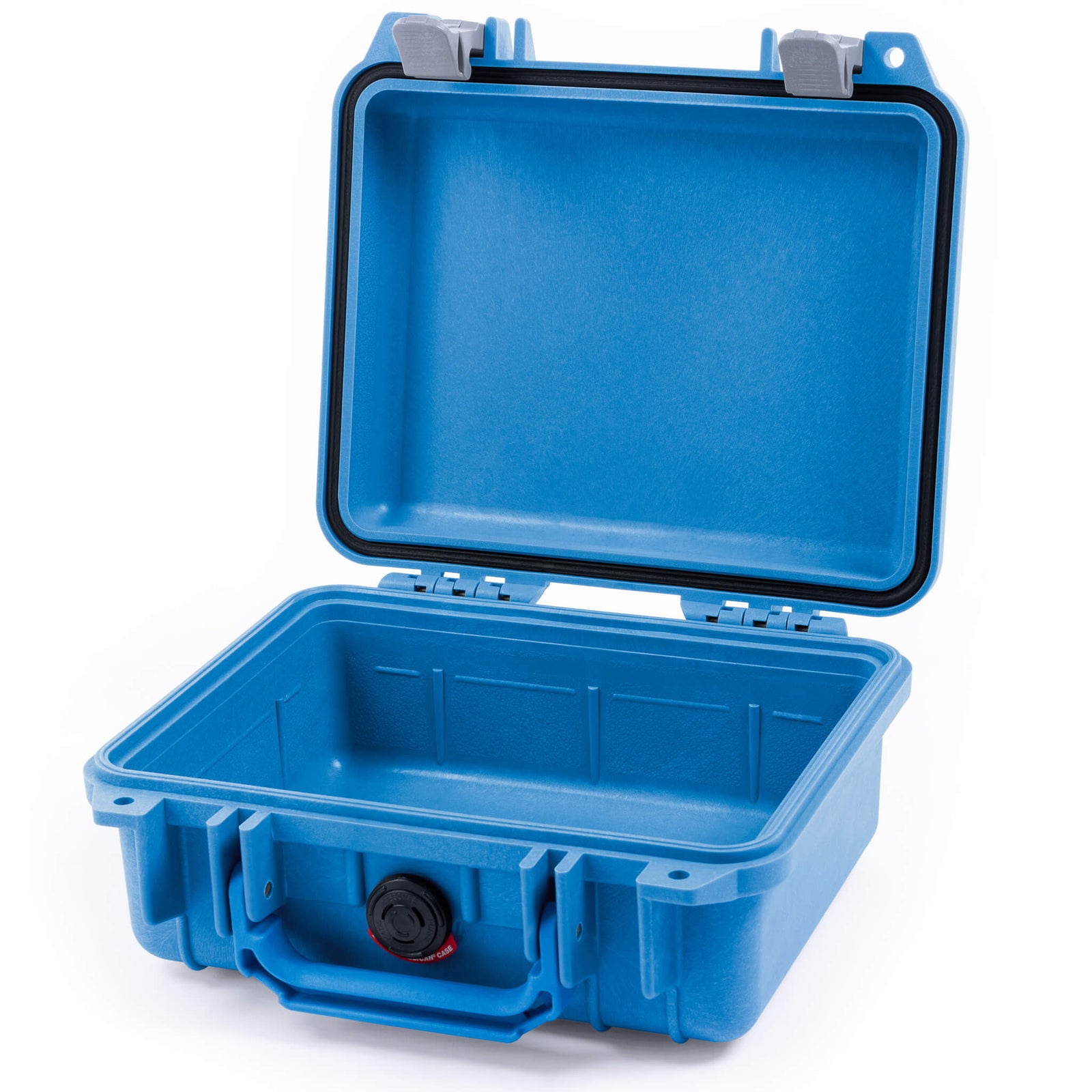 Pelican 1200 Case, Blue with Silver Latches None (Case Only) ColorCase 012000-0000-120-180