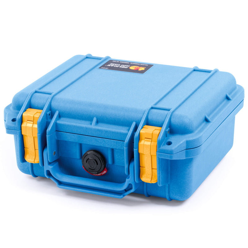 Pelican 1200 Case, Blue with Yellow Latches ColorCase 