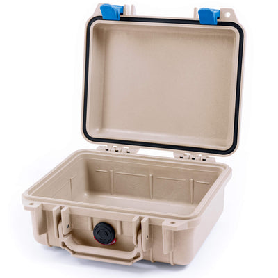 Pelican 1200 Case, Desert Tan with Blue Latches None (Case Only) ColorCase 012000-0000-310-120