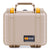 Pelican 1200 Case, Desert Tan with Yellow Latches ColorCase 