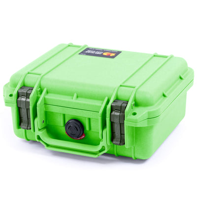 Pelican 1200 Case, Lime Green with OD Green Latches ColorCase