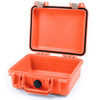 Pelican 1200 Case, Orange with Desert Tan Latches None (Case Only) ColorCase 012000-0000-150-310