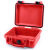Pelican 1200 Case, Red with Black Latches None (Case Only) ColorCase 012000-0000-320-110