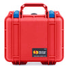 Pelican 1200 Case, Red with Blue Latches ColorCase