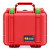 Pelican 1200 Case, Red with Lime Green Latches ColorCase