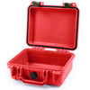 Pelican 1200 Case, Red with OD Green Latches None (Case Only) ColorCase 012000-0000-320-130