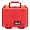 Pelican 1200 Case, Red with Yellow Latches ColorCase