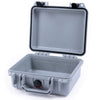 Pelican 1200 Case, Silver with Black Latches None (Case Only) ColorCase 012000-0000-180-110