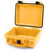 Pelican 1200 Case, Yellow with Black Latches None (Case Only) ColorCase 012000-0000-240-110