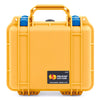 Pelican 1200 Case, Yellow with Blue Latches ColorCase