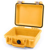 Pelican 1200 Case, Yellow with Desert Tan Latches None (Case Only) ColorCase 012000-0000-240-310