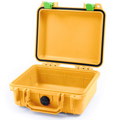 Pelican 1200 Case, Yellow with Lime Green Latches None (Case Only) ColorCase 012000-0000-240-300