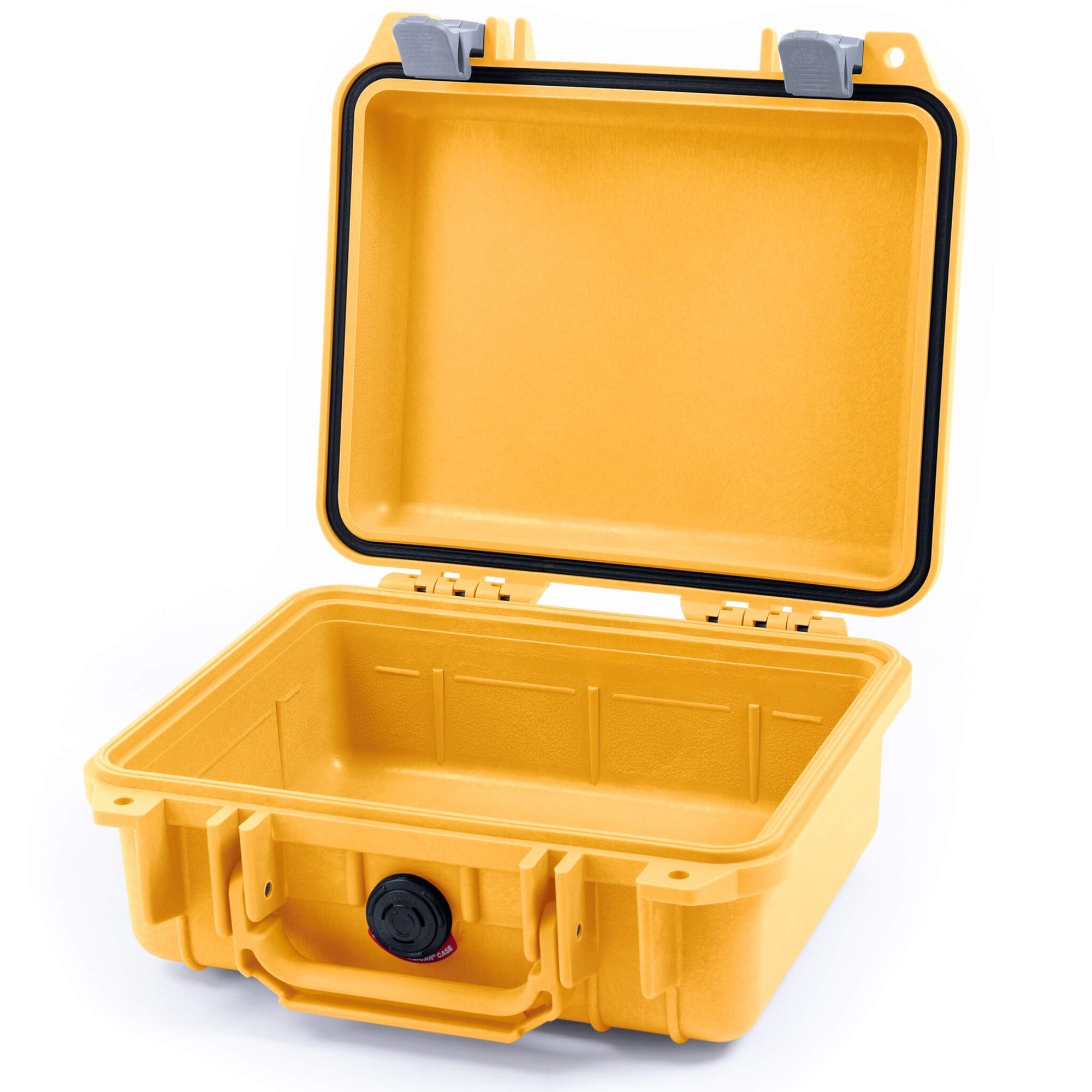 Pelican 1200 Case, Yellow with Silver Latches