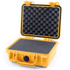 Pelican 1200 Case, Yellow Pick & Pluck Foam with Convolute Lid Foam ColorCase 012000-0001-240-240