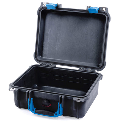 Pelican 1400 Case, Black with Blue Handle & Latches None (Case Only) ColorCase 014000-0000-110-120