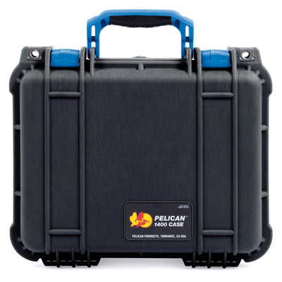 Pelican 1400 Case, Black with Blue Handle & Latches ColorCase