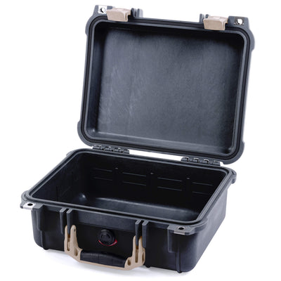 Pelican 1400 Case, Black with Desert Tan Handle & Latches None (Case Only) ColorCase 014000-0000-110-310