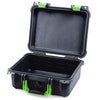 Pelican 1400 Case, Black with Lime Green Handle & Latches None (Case Only) ColorCase 014000-0000-110-300