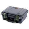 Pelican 1400 Case, Black with OD Green Handle & Latches ColorCase